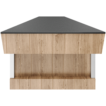  Прилавок угловой внутренний 45 градусов нерж. (шведский стол островной) Refettorio RU2045 на сайте Белторгхолод