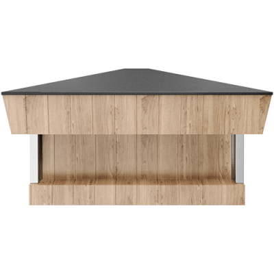 Прилавок угловой внутренний 90 градусов нерж. (шведский стол островной) Refettorio RU2090 на сайте Белторгхолод