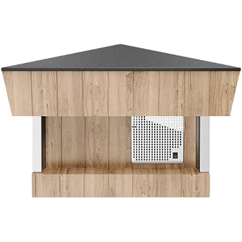  Прилавок угловой внешний 90 градусов нерж. (шведский стол пристенный) Refettorio RU10AP90 на сайте Белторгхолод