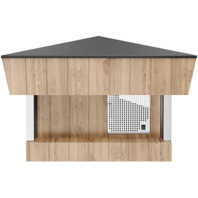 Прилавок угловой внешний 90 градусов нерж. (шведский стол пристенный) Refettorio RU10AP90 на сайте Белторгхолод