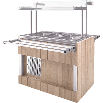  Прилавок холодильный (шведский стол островной) Refettorio RC43A (столешница нерж.) (на 4 GN 1/1) на сайте Белторгхолод