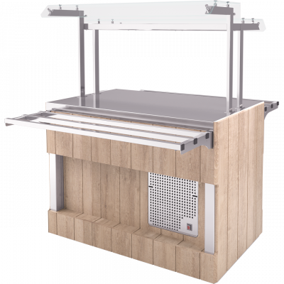 Прилавок холодильный с охлаждаемой кварцевой поверхностью (шведский стол островной) Refettorio RC53BS без полки на сайте Белторгхолод