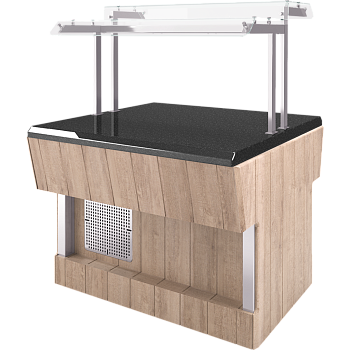  Прилавок нейтральный (шведский стол островной) Refettorio RN41SB без полки на сайте Белторгхолод