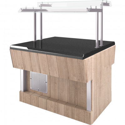 Прилавок нейтральный (шведский стол островной) Refettorio RN42SB без полки на сайте Белторгхолод