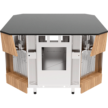  Прилавок нейтральный соединительный на 4 модуля (шведский стол островной) Refettorio RN41AB4 без полки на сайте Белторгхолод