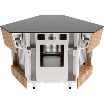  Прилавок нейтральный соединительный на 3 модуля Refettorio RN40SB3 без полки на сайте Белторгхолод
