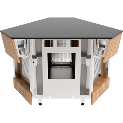 Прилавок нейтральный соединительный на 3 модуля Refettorio RN40SB3 без полки на сайте Белторгхолод