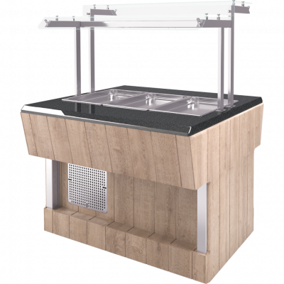 Прилавок холодильный (шведский стол пристенный) Refettorio RC43AP (столешница нерж.) (на 4 GN 1/1) на сайте Белторгхолод