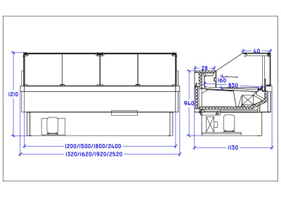 Витрина холодильная Интэко-мастер НЕМИГА CUBE 150 ВСн на сайте Белторгхолод