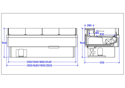 Витрина холодильная Интэко-мастер НЕМИГА CUBE 120 ВС Self на сайте Белторгхолод