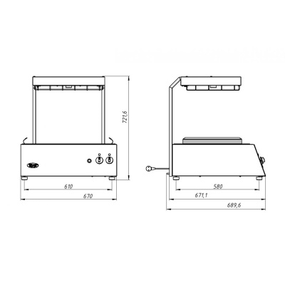 Аппарат для подогрева электрический Гриль Мастер Ф2ПКЭ (арт. 21603)