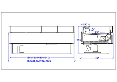 Витрина холодильная Интэко-мастер НЕМИГА CUBE 240 ВСн Self на сайте Белторгхолод