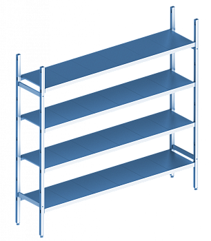  Базовая секция. 4 яруса 400х660х600 мм на сайте Белторгхолод