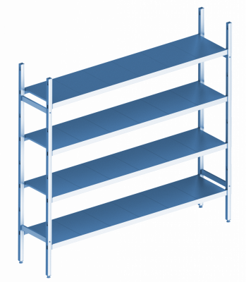 Базовая секция. 4 яруса 400х1060х1000 мм на сайте Белторгхолод