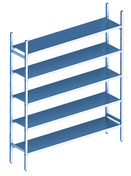  Базовая секция. 5 ярусов 400х660х600 мм на сайте Белторгхолод