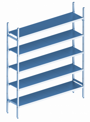 Базовая секция. 5 ярусов 400х1060х1000 мм на сайте Белторгхолод