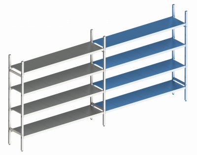 Дополнительная линейная секция. 4 яруса 400х1230х1200 мм на сайте Белторгхолод