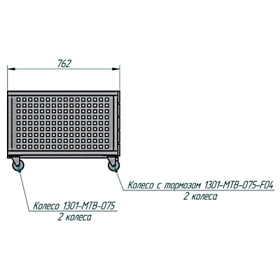 Корзина подкатная для овощей Stahler Garden L=1100 H=540  G=750 (N-KR 05606085) на сайте Белторгхолод
