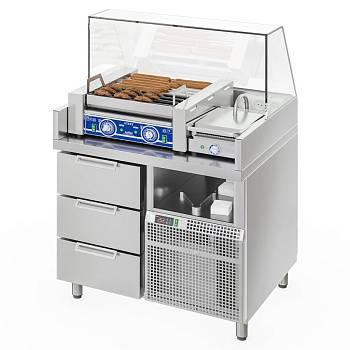  Станция для бургеров и хот-догов Атеси Бавария БХС-900.700-02 на сайте Белторгхолод