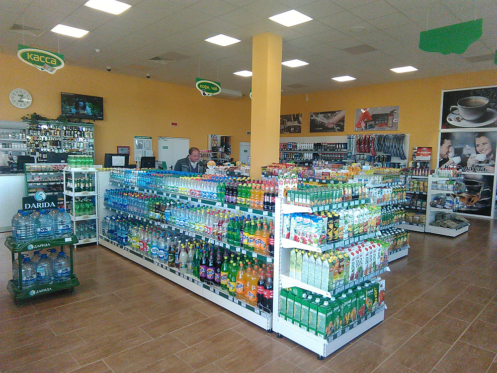 Магазин на автозаправке "Белнефтехим" в Минске