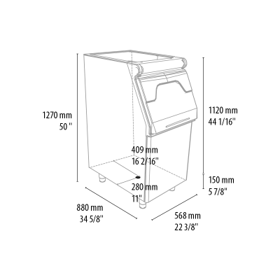 Бункер Icematic MG 155 (Mango)