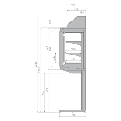Шкаф низкотемпературный Brandford ATLAS Plug-in Top 250 на сайте Белторгхолод