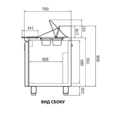 Холодильный стол Turbo Air KHR12-2-700 на сайте Белторгхолод