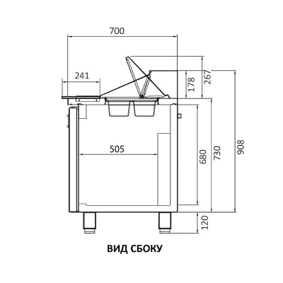 Холодильный стол Turbo Air KHR18-3-700 на сайте Белторгхолод