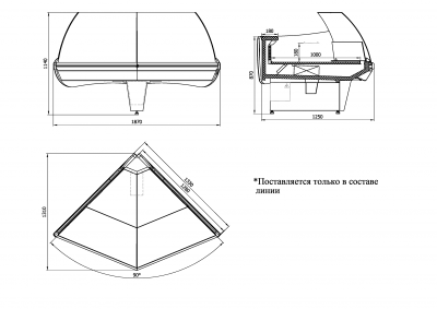 Витрина пристенная Интэко-мастер НЕМИГА EXTRA УН 90 (высокое стекло) на сайте Белторгхолод