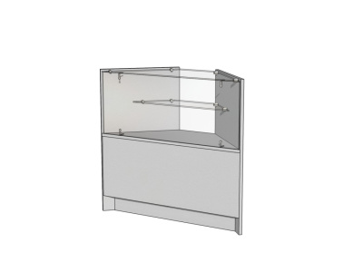 Прилавок Витрина Плюс угловой наружный Д4ПУН-700х700х900 на сайте Белторгхолод