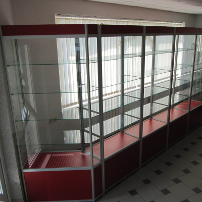 Витрина из алюминиевого профиля Витрина Плюс EuroShop ВП2-900х400х2100 на сайте Белторгхолод