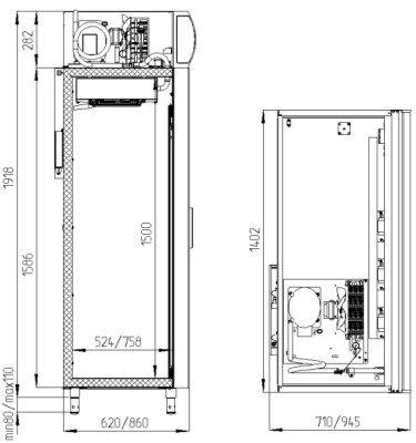 Шкаф холодильный POLAIR DM114-S на сайте Белторгхолод