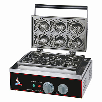 Вафельница для вафель в форме рыбок Airhot WBF-6 РЫБКИ