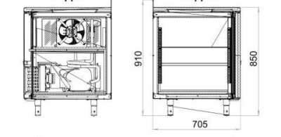 Холодильный стол POLAIR TB4GN-G на сайте Белторгхолод