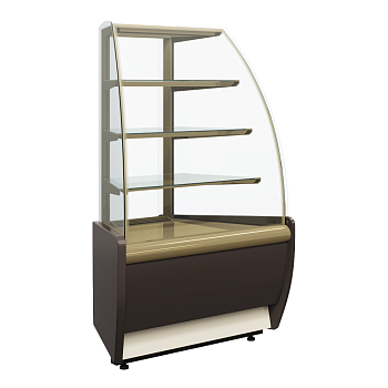  Витрина холодильная Carboma FLANDRIA K70 VM-3 LIGHT (ВХСв - У1д Carboma) угол 45° на сайте Белторгхолод