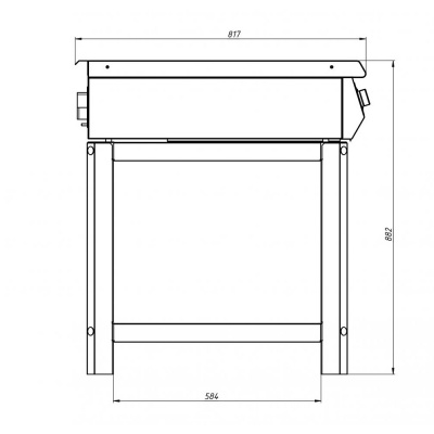 Плита индукционная Гриль Мастер Ф2ИП/800 (на подставке, пнс) (арт. 60008)