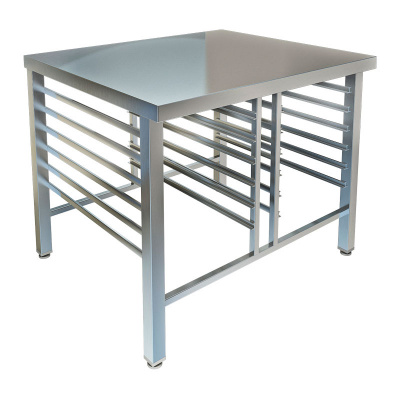 Подставка под пароконвектомат с направляющими Хотколд 920×620×800 с крышкой на сайте Белторгхолод