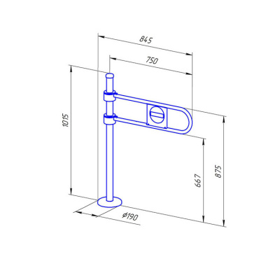 Ограждение-калитка ХотКолд ОК61 нерж (без дуги)