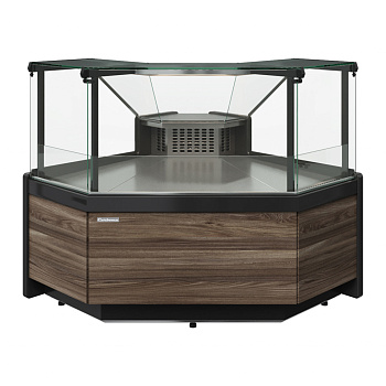  Витрина холодильная Carboma BAVARIA 3 GC111 VV-5 динамика угол внешний 90 (без боковин) на сайте Белторгхолод