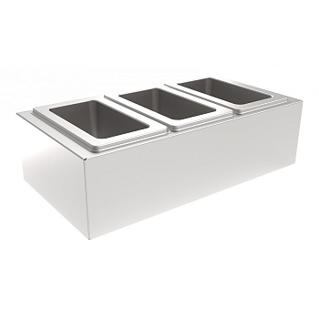 Холдер под 3 гастроёмкости GN 1/9 100 мм к Баварии Атеси