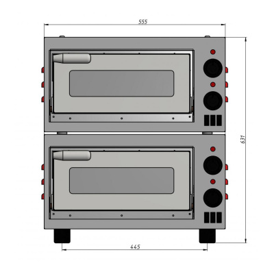 Печь для пиццы Гриль Мастер ППЭ/2-XS (арт. 70010)