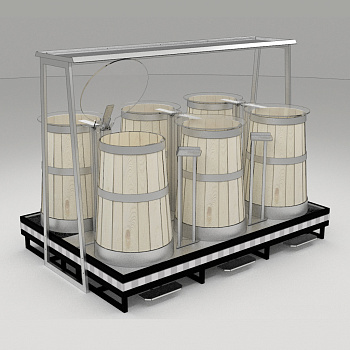  Модуль для солений с 6 бочками на 18 литров ТММ Криолайн SALT на сайте Белторгхолод