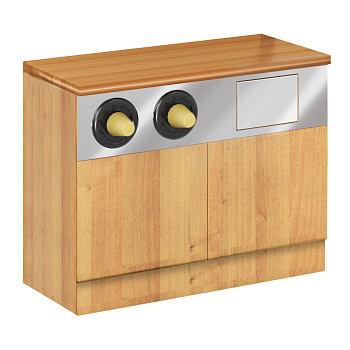  Кофе-модуль из ЛДСП отдельно стоящий с диспенсером для стаканов и люком для отходов Stahler T-LD 15110096 на сайте Белторгхолод