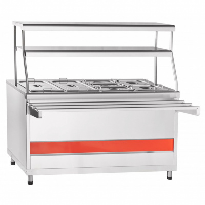 Мармит вторых блюд Abat ЭМК-70КМШ паровой с тепловым шкафом на сайте Белторгхолод