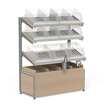  Стеллаж для выпечки с тумбой без люка Stahler (сборный) на сайте Белторгхолод