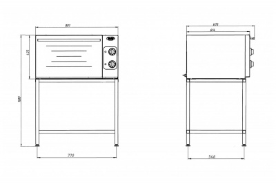 Жарочный шкаф Гриль Мастер ШЖЭ/1 (арт. 22301)