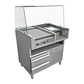  Модуль для хот-догов с 2 охлаждаемыми ящиками Instanco I-MOD-0 на сайте Белторгхолод