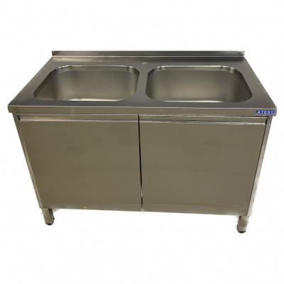 Стол технологический с ваннами Атеси СТМ-С-2-1000.700-Р на сайте Белторгхолод